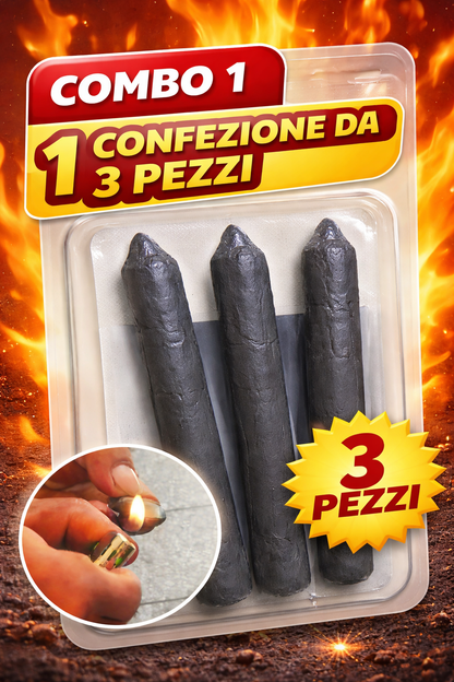 Funziona con un normale accendino – senza attrezzature costose