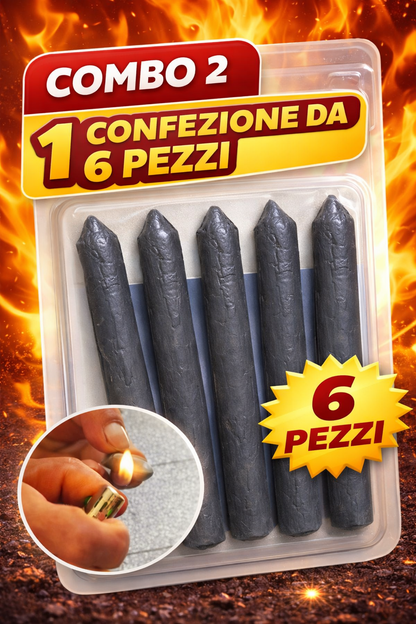 Funziona con un normale accendino – senza attrezzature costose