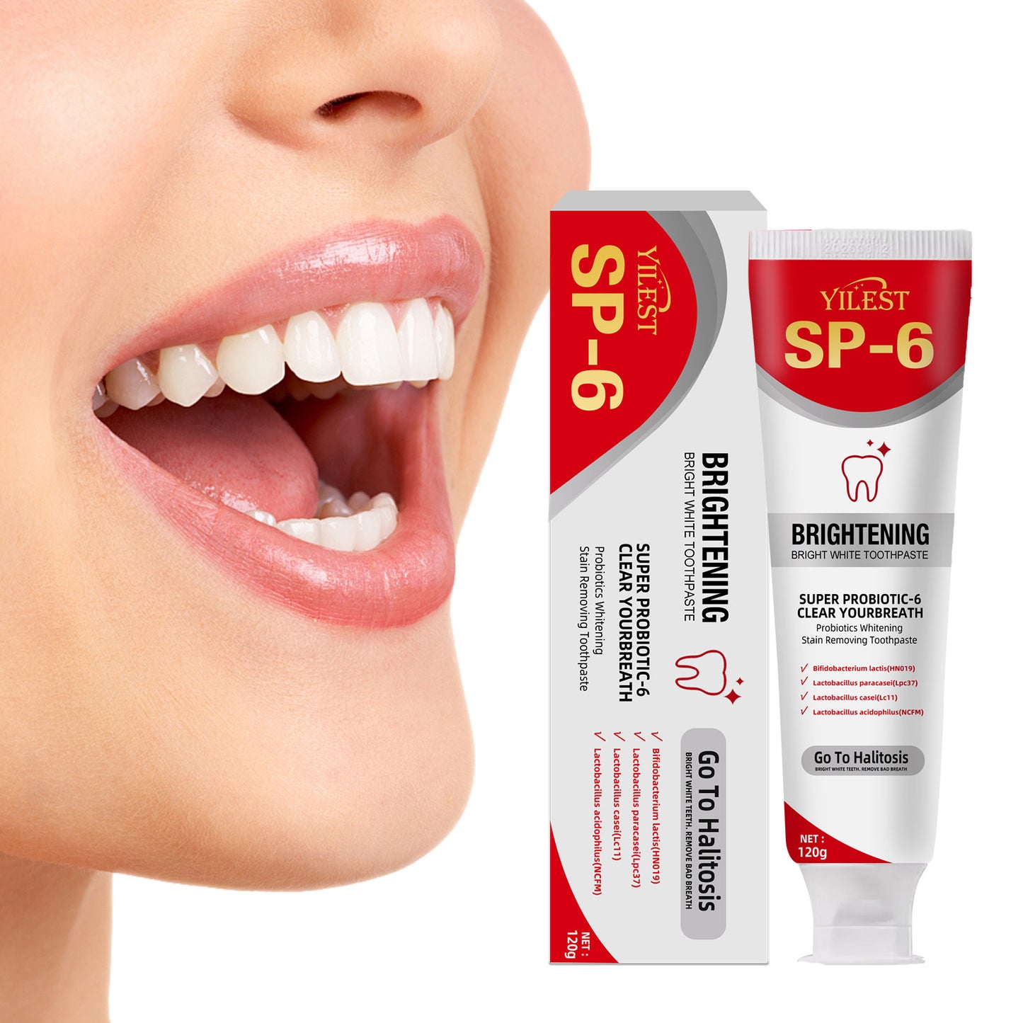 Dentifricio Probiotico SP-6: Sbiancante e Antimacchia