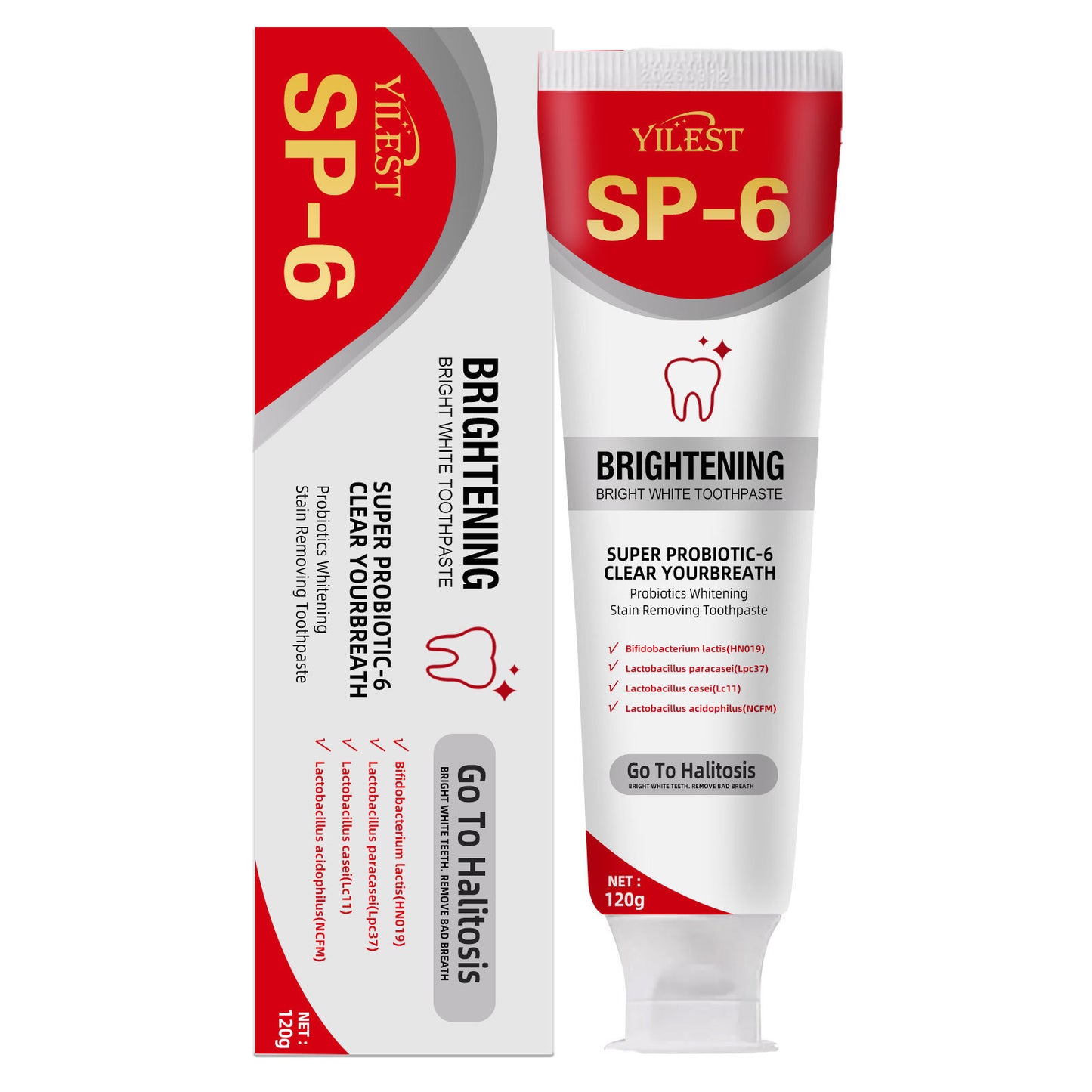 Dentifricio Probiotico SP-6: Sbiancante e Antimacchia