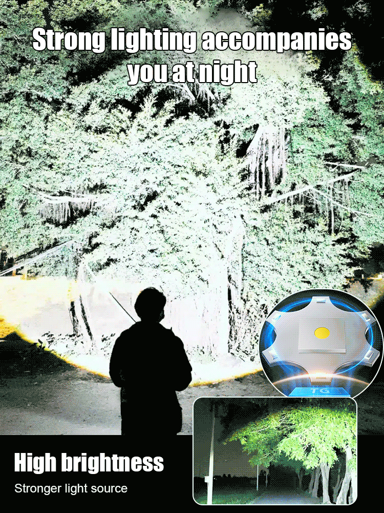 Anti-bad guy high-intensity arc flashlight